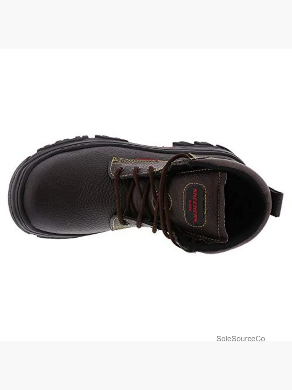 Steel Toe Work Boots Slip Resistant Memory Foam Lace Up Ankle High Leather